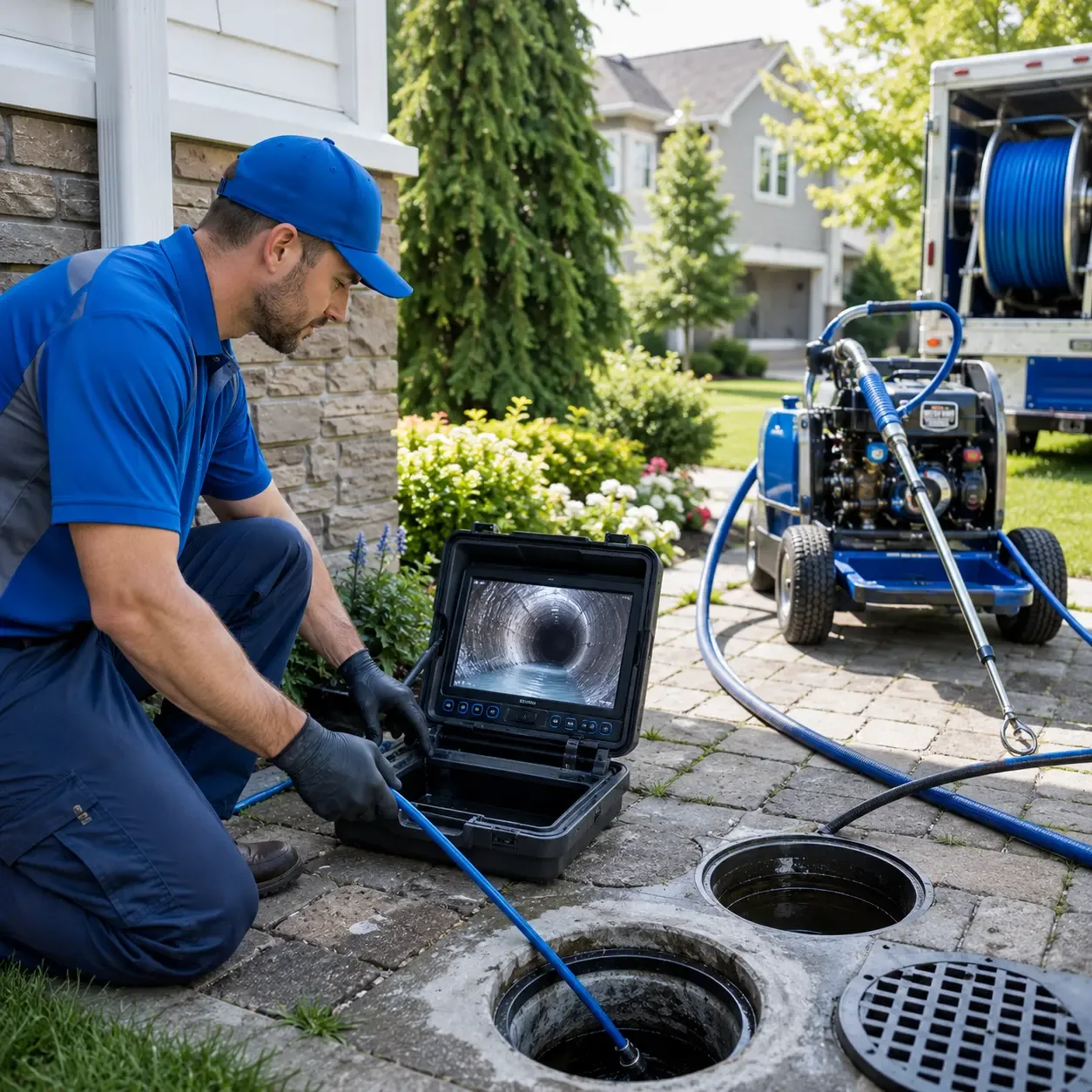 Outdoor drain cleaning professionals serving Slanesville, WV